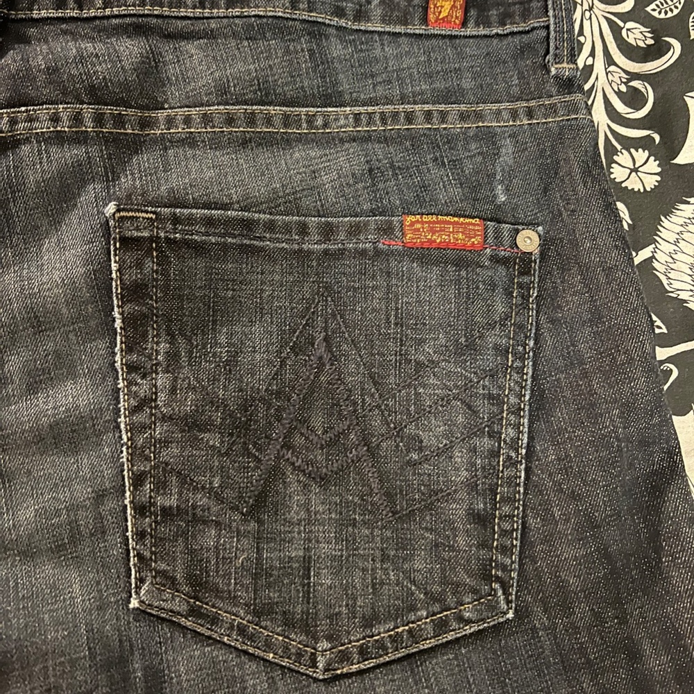 7 for All Mankind Organic Denim Slouchy Men's Jeans Sz 36